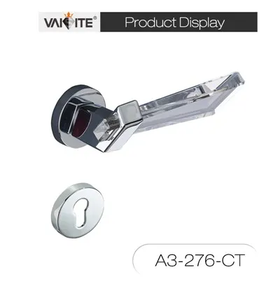 Schwarzer, runder Innentürgriff aus Zinklegierung