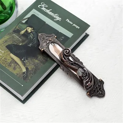 Außentürgriffe im europäischen Antik-Stil, mattschwarz