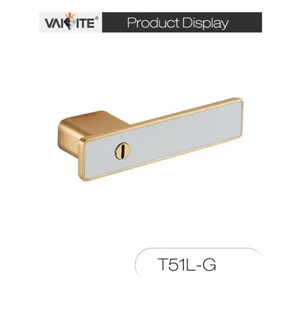 Minimalistische, runde, goldene Türgriffe