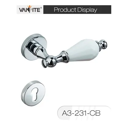 Runder Innentürgriff aus goldener Zinklegierung