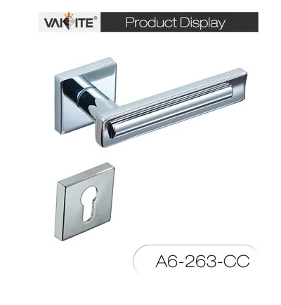 Runde Innentürgriffe aus roségoldener Zinklegierung