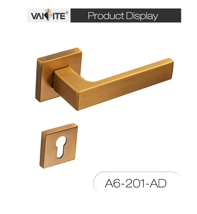 Innentürgriffe aus satinierter Zinklegierung